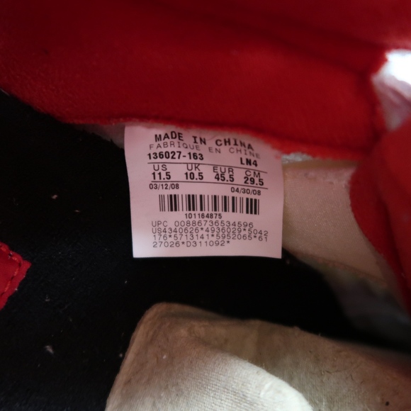 jordan 5 fire red size 11.5